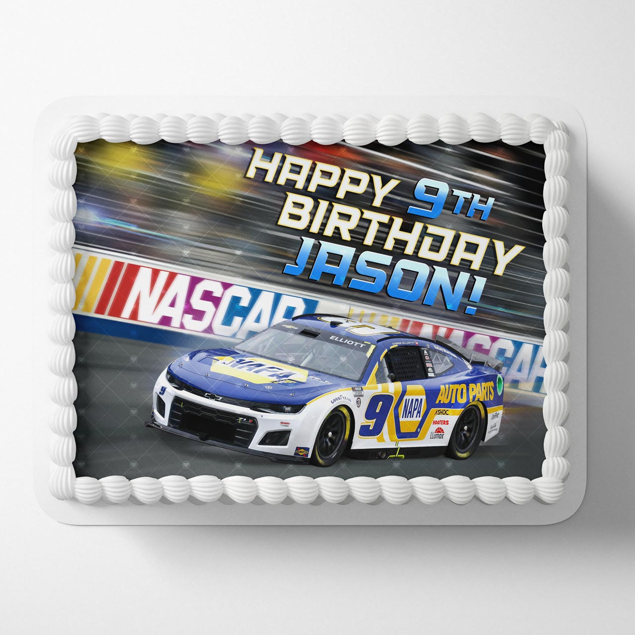 NASKAR Chase Elliott Hendrick Motorsports Chevrolet Edible Cake Topper