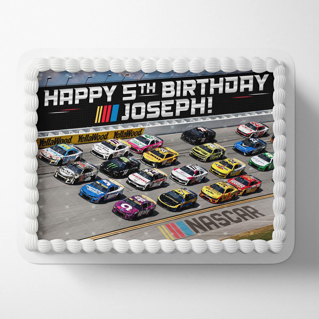 Nascar Edible Cake Topper