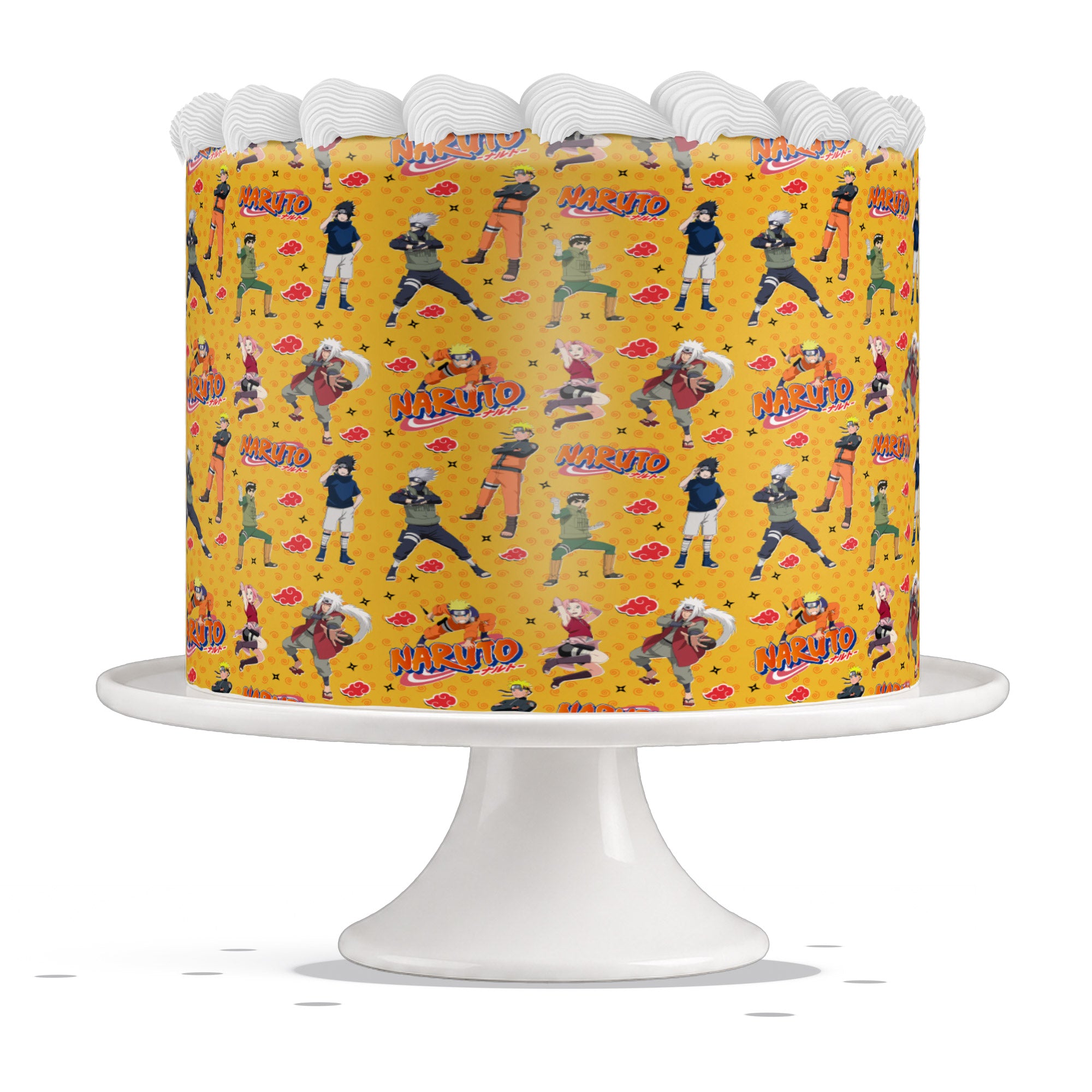Naruto Anime Edible Cake Wrap Strip – Icing Sheet Cake Side Decor - Edible Cake Topper | Icing Sheet | Birthday Cake Decoration