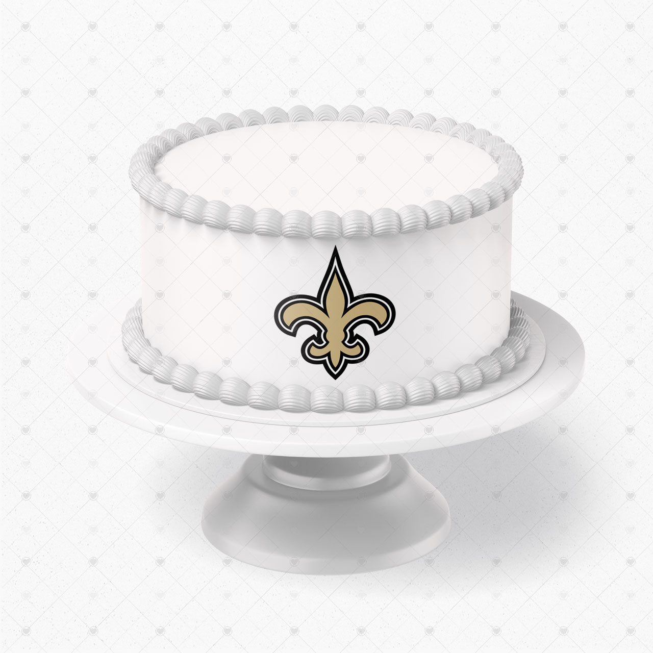 New Orleans Saints Logo Edible Cake Wrap Strip – Icing Sheet Cake - Personalized Edible Cake Topper | Custom Icing Sheet | Birthday Cake Decoration