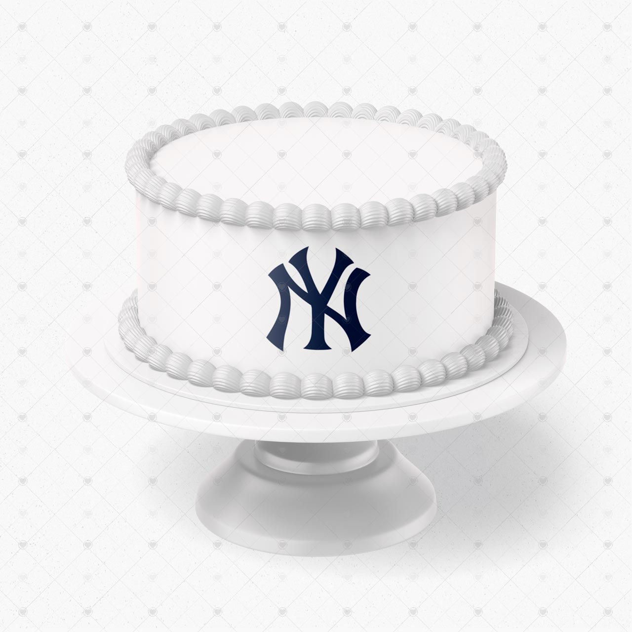 New York Yankees Logo Edible Cake Wrap Strip – Icing Sheet Cake S - Personalized Edible Cake Topper | Custom Icing Sheet | Birthday Cake Decoration