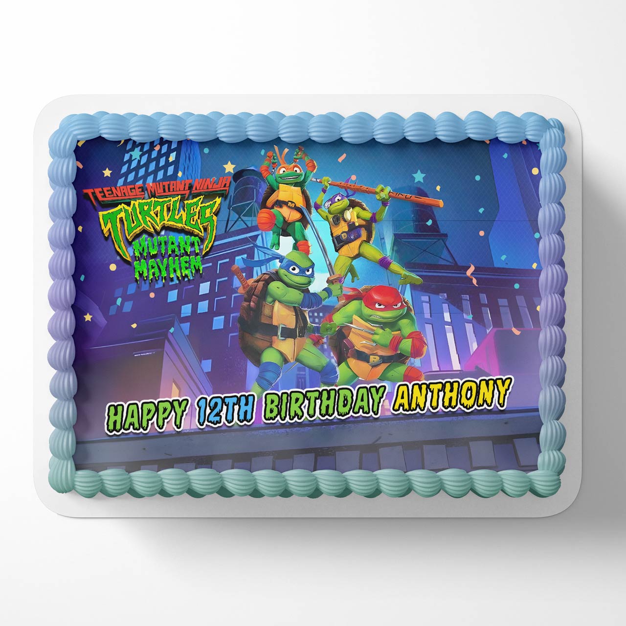 Ninja Turtles Kids Topper Teenage Edible Cake Topper
