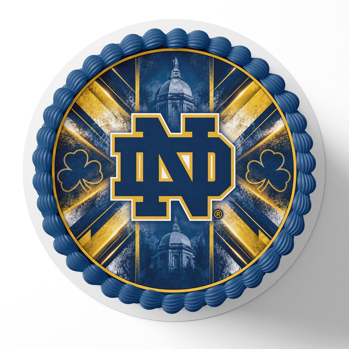 Notre Dame Fighting Irish Edible Cake Topper | Birthday Cake Decoration | Photo Cake Image | Custom Edible Cake Topper