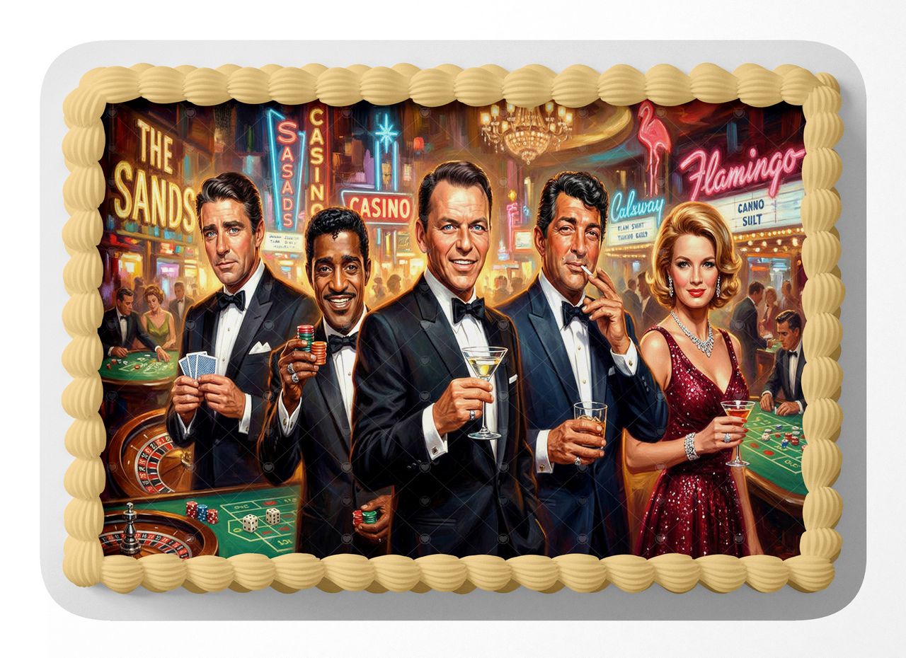 Oceans 11 Classic Film edible cake topper