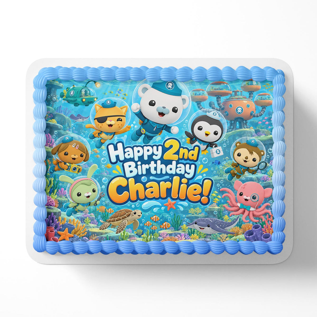 Octonauts Kids Toddlers Edible Cake Topper | Birthday Cake Decoration | Photo Cake Image | Custom Edible Cake Topper