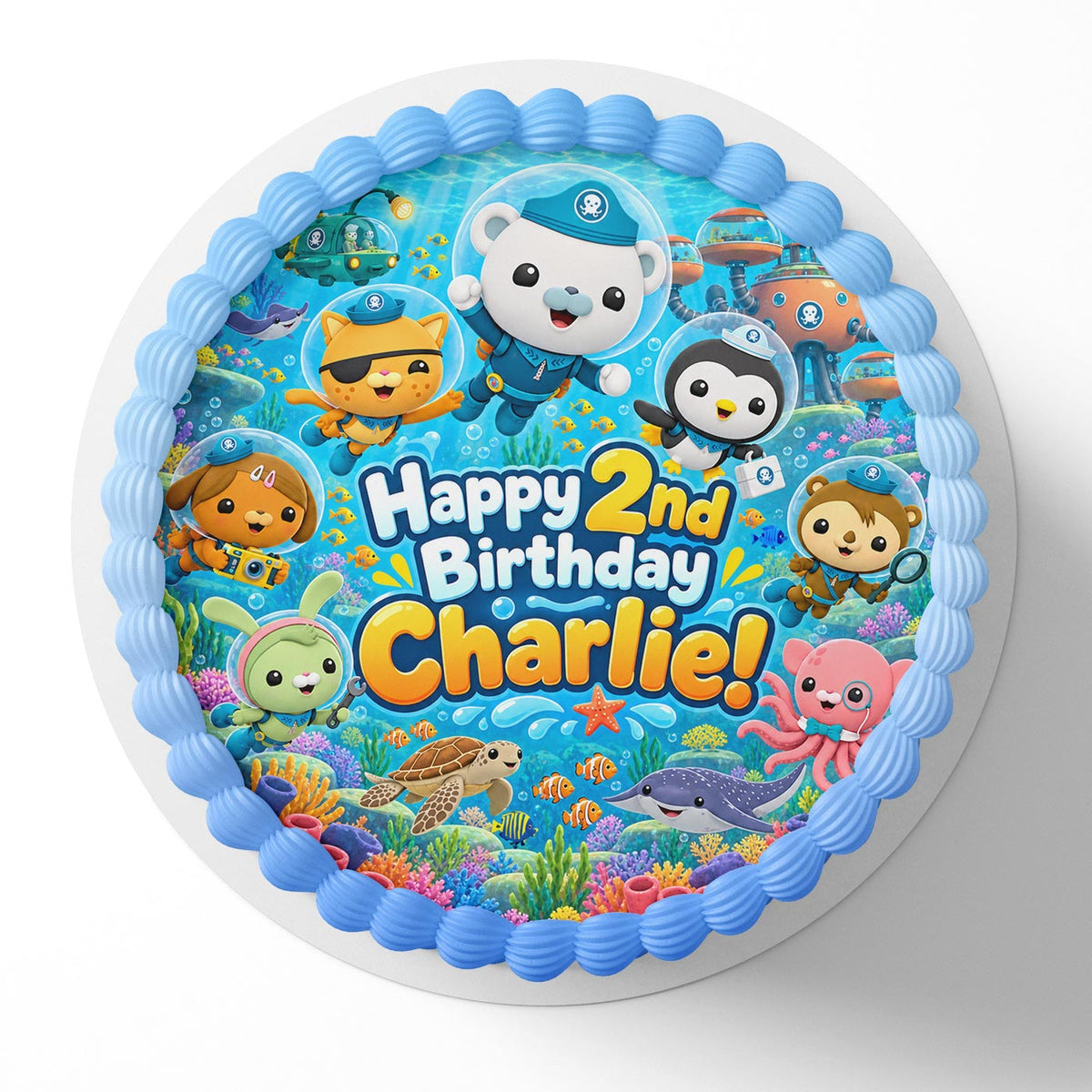 Octonauts Kids Toddlers Edible Cake Topper | Birthday Cake Decoration | Photo Cake Image | Custom Edible Cake Topper