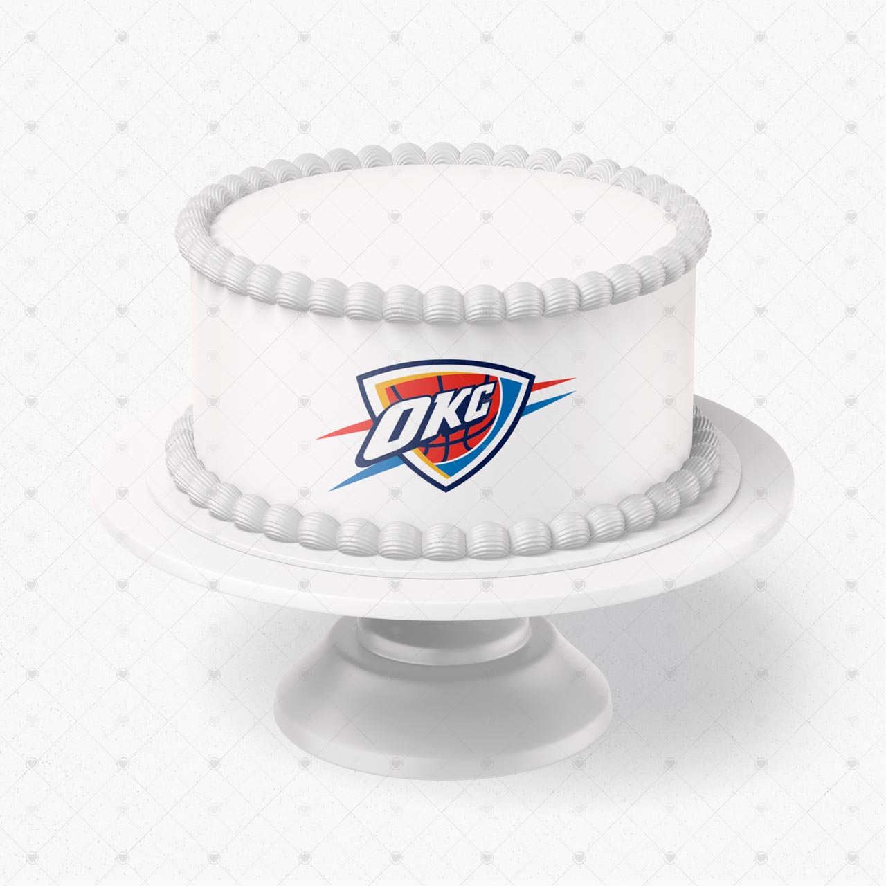 Oklahoma City Thunder Logo Edible Cake Wrap Strip – Icing Sheet C - Personalized Edible Cake Topper | Custom Icing Sheet | Birthday Cake Decoration