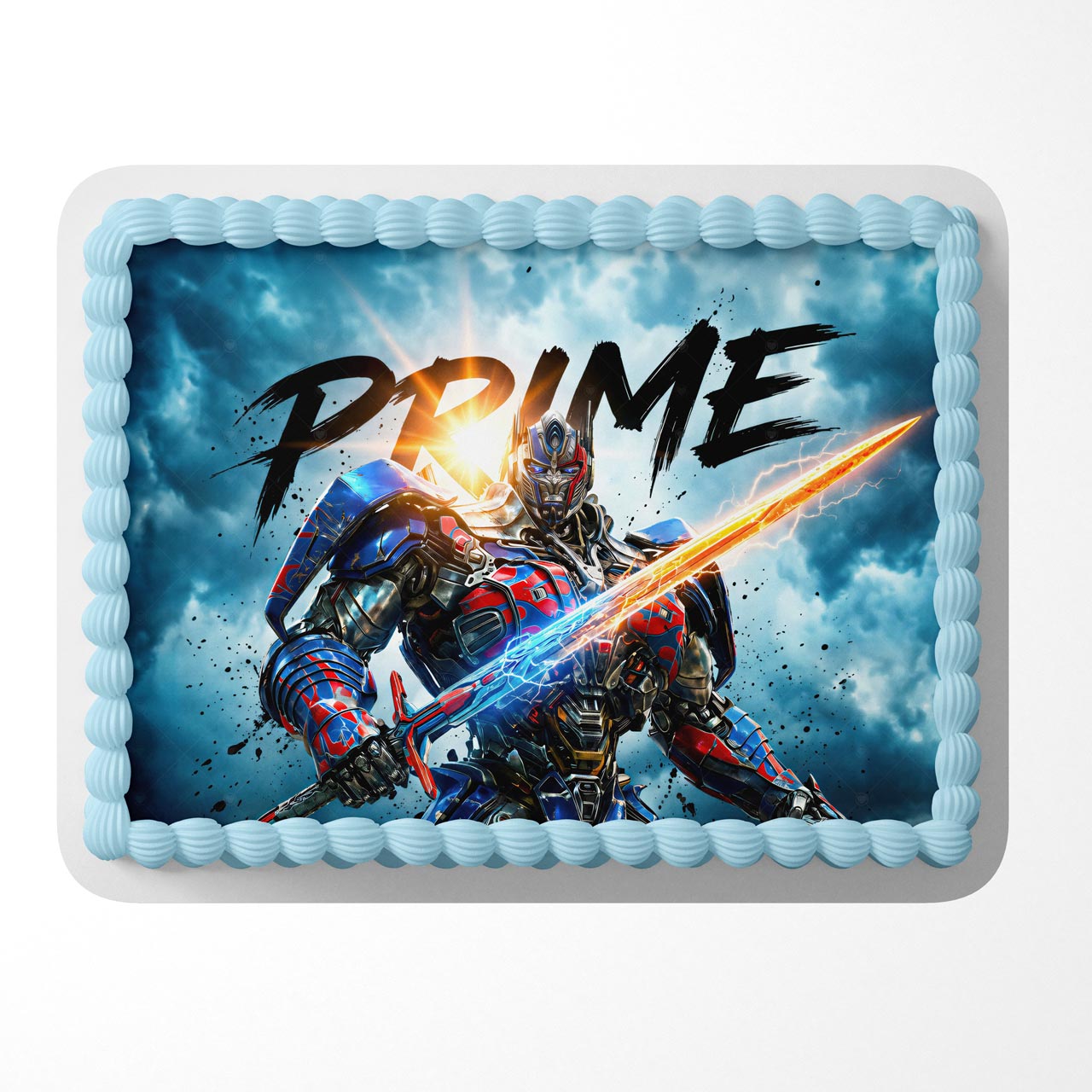 Optimus Prime Transformers Edible Cake Topper