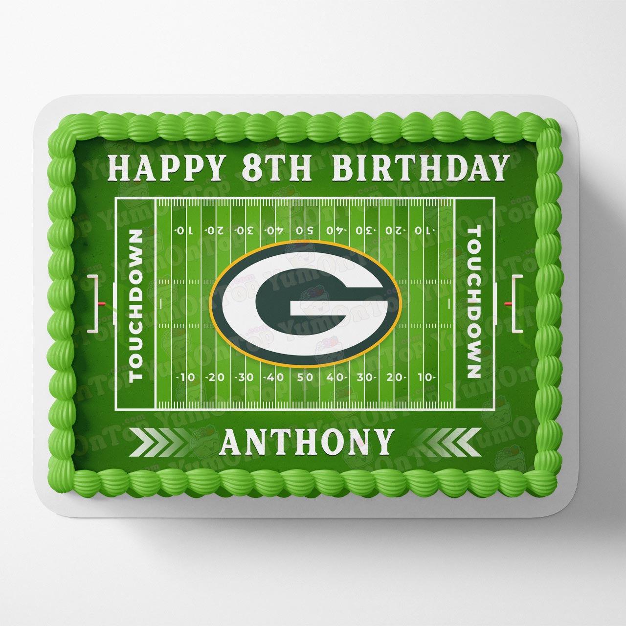 Packers Football American Fans Edible Cake Topper