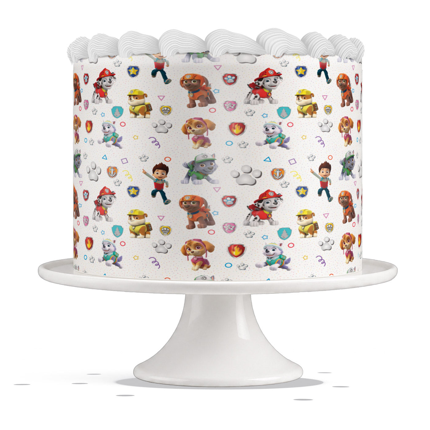 Paw Patrol Color Edible Cake Wrap Strip Edible Cake Topper Icing Sheet Birthday Cake Decoration