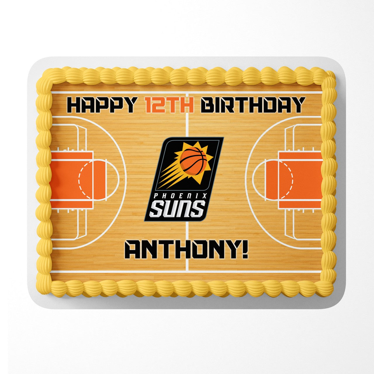 Phoenix Suns Basketball Edible Cake Image - Edible Cake Topper Birthday Cake Decoration