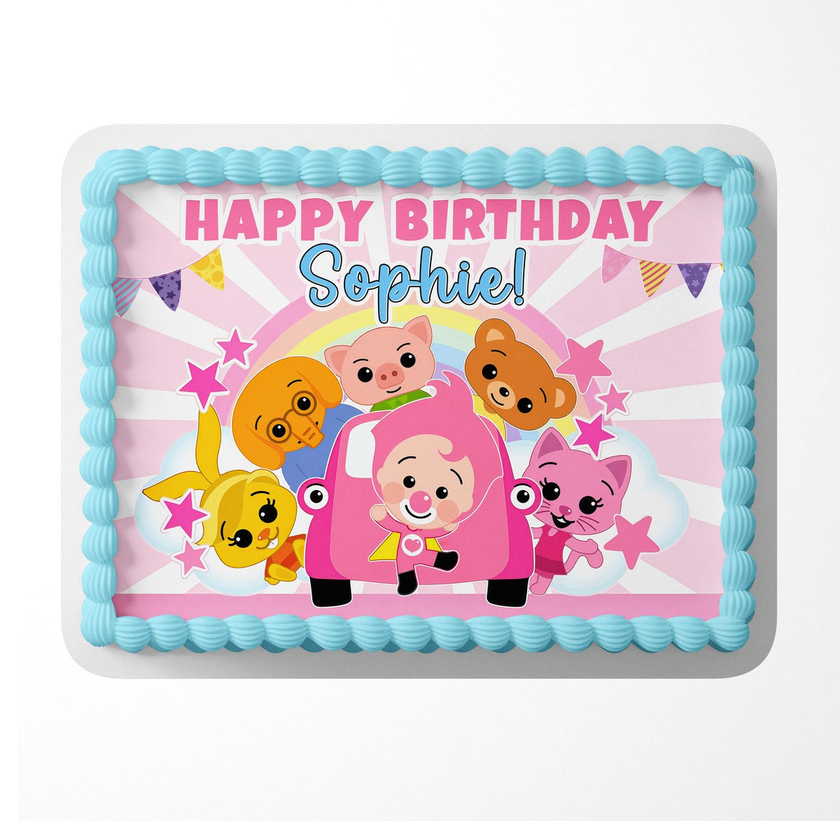 Pink Circus Clown Character Edible Cake Topper