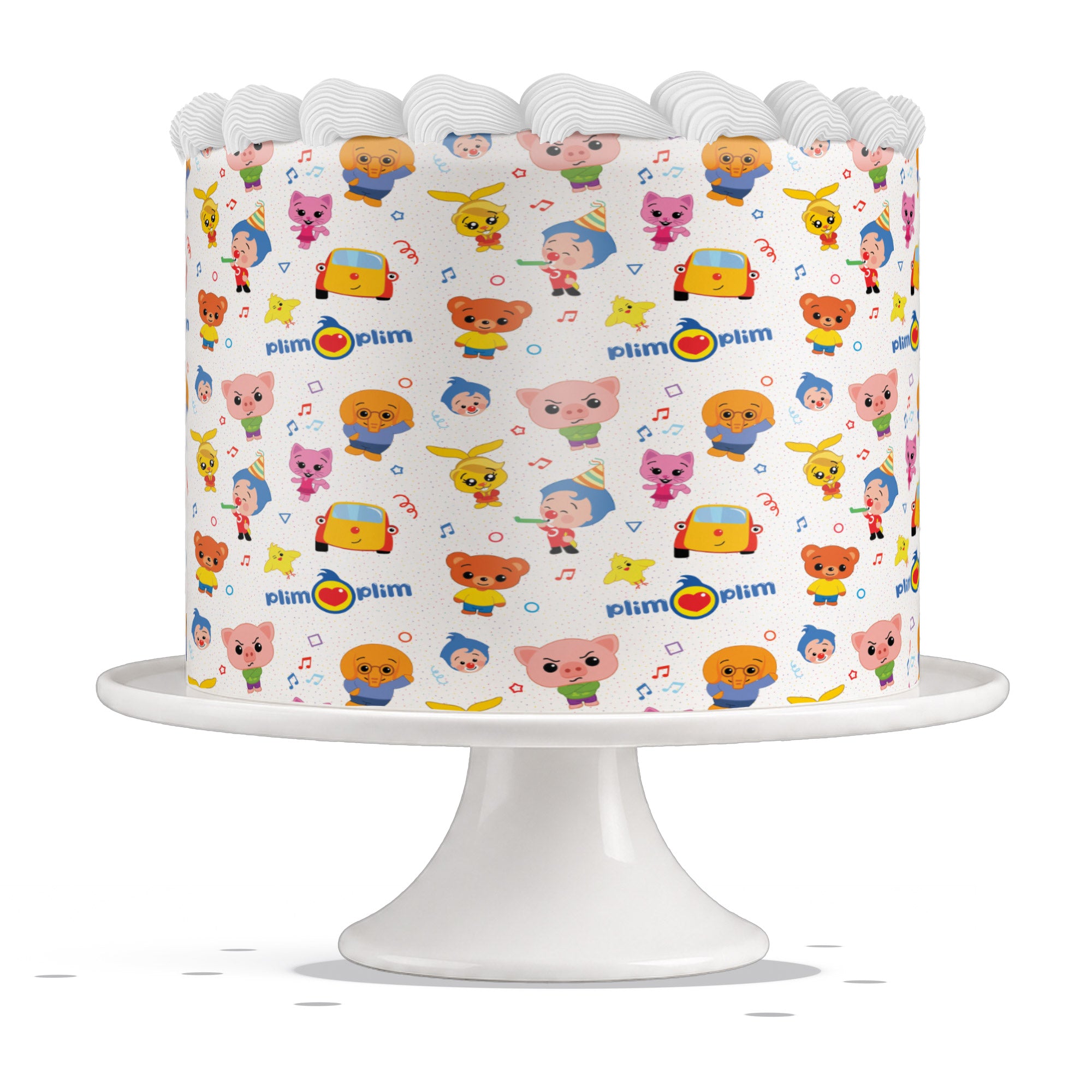 Plim Plim Clown Edible Cake Wrap Strip – Icing Sheet Cake Side De - Edible Cake Topper | Icing Sheet | Birthday Cake Decoration