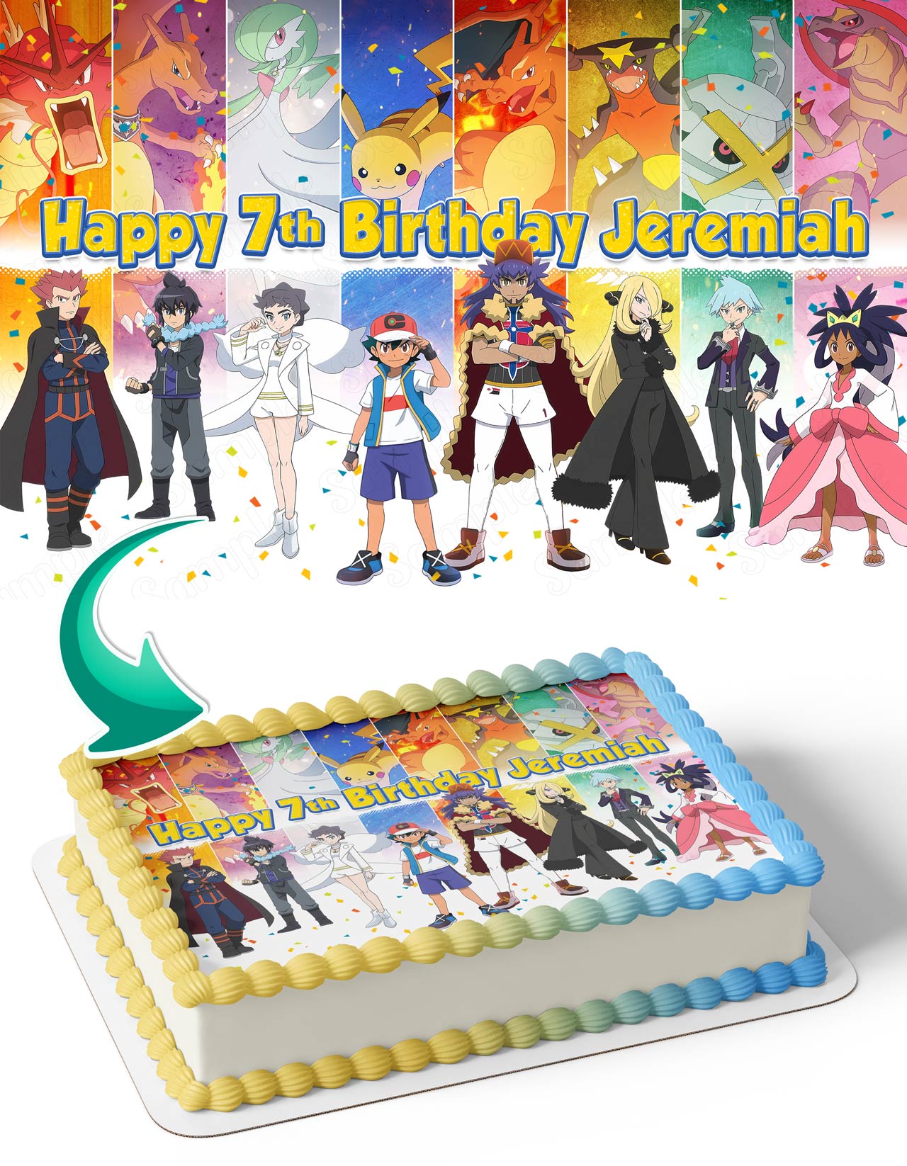 Pokekids Ultimate Journeys The Series Edible Cake Topper