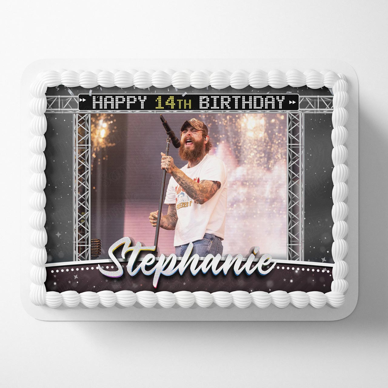 Post Malone Country Edible Cake Topper