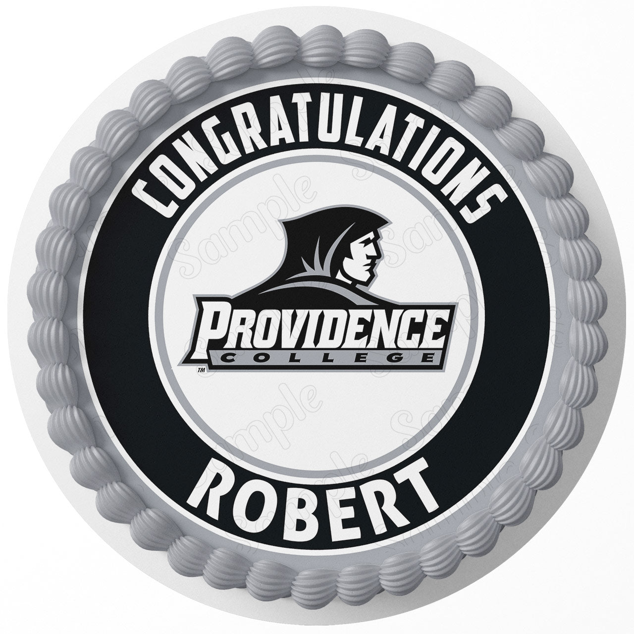 Providence College Friars Round – Icing Sheet Birthday - Personalized Edible Cake Topper | Custom Icing Sheet | Birthday Cake Decoration