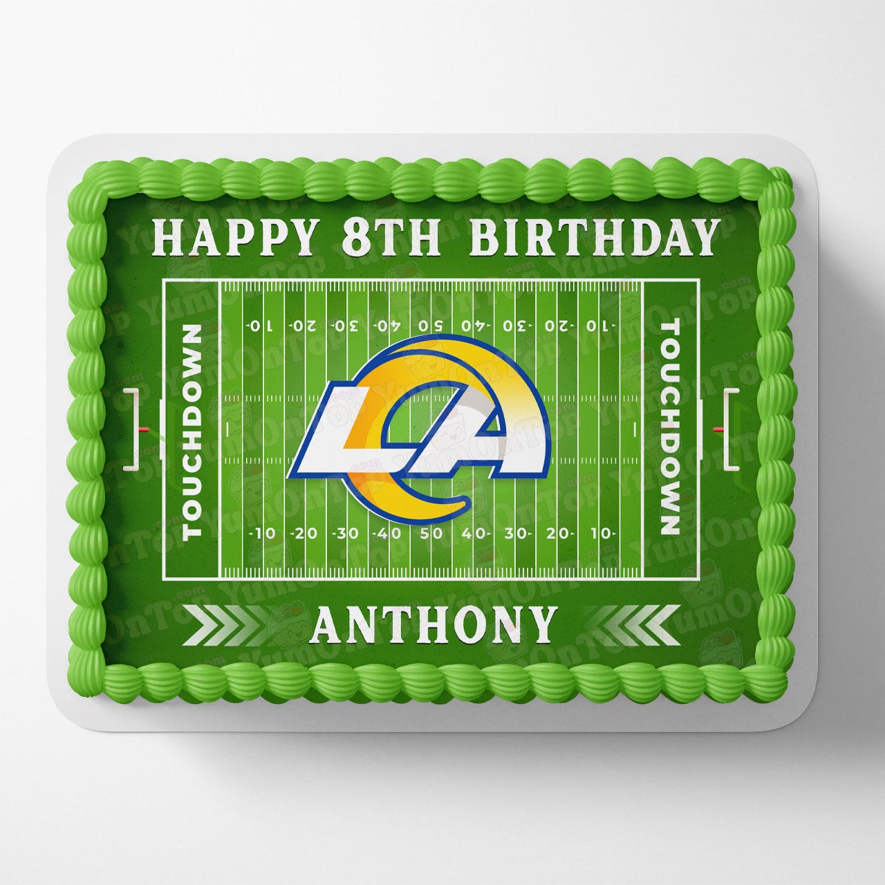 Rams Football American Fans Edible Cake Topper