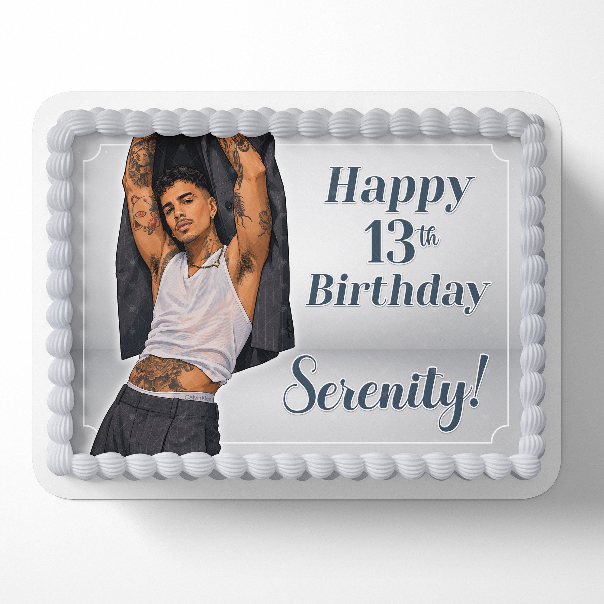 Rauw Alejandro – Icing Sheet - Personalized Edible Cake Topper | Custom Icing Sheet | Birthday Cake Decoration | Photo Cake Image