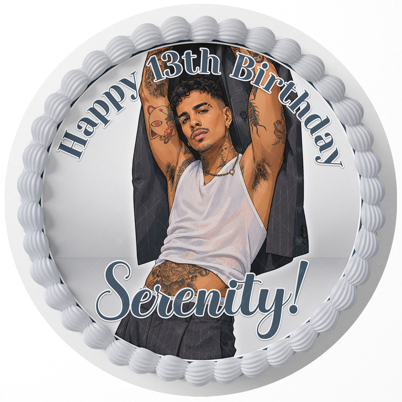 Rauw Alejandro – Icing Sheet - Personalized Edible Cake Topper | Custom Icing Sheet | Birthday Cake Decoration | Photo Cake Image