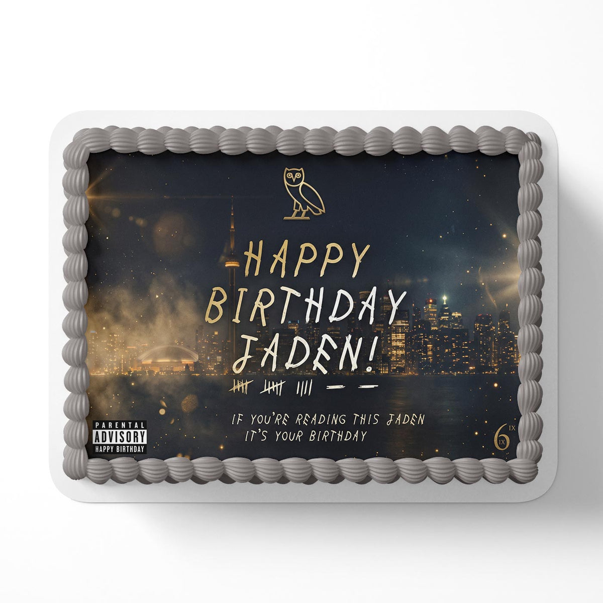 Drake if You're Reading this it's my Birthday Edible Cake Topper Birthday Cake Decoration Photo Cake Image Custom Edible Cake Topper