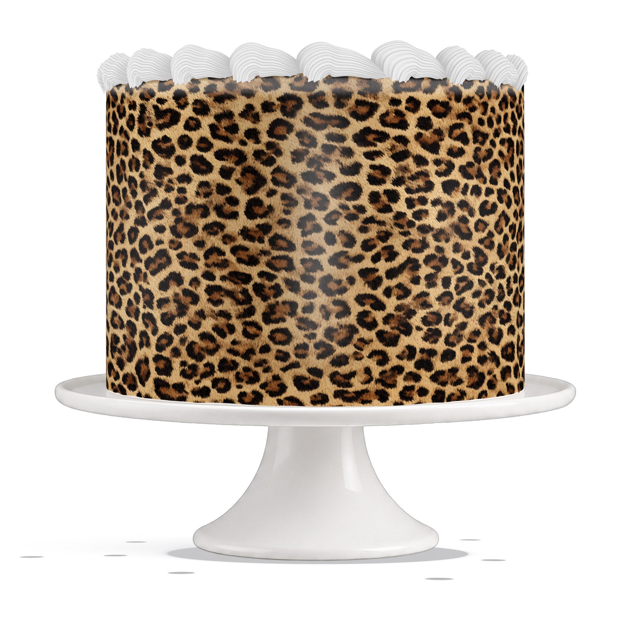 Realistic Leopard Cheetah Fur Edible Cake Wrap Strip – Icing Shee - Edible Cake Topper | Icing Sheet | Birthday Cake Decoration