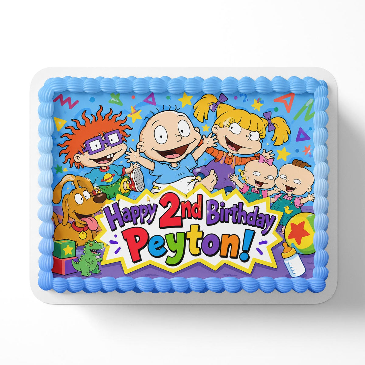 Rugrats Kids Edible Cake Topper | Birthday Cake Decoration | Photo Cake Image | Custom Edible Cake Topper