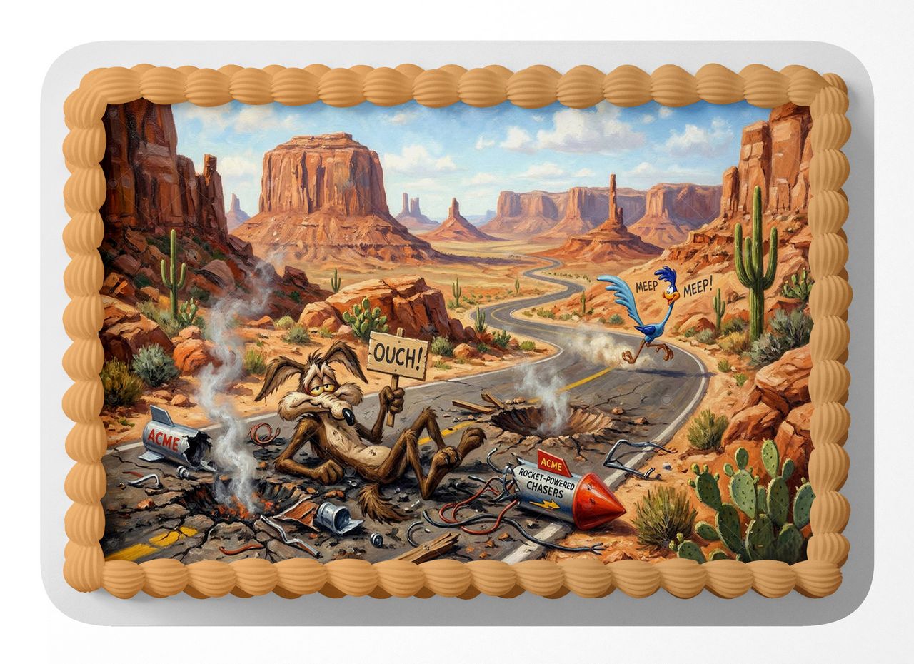 Road Runner Classic TV Cartoon edible cake topper