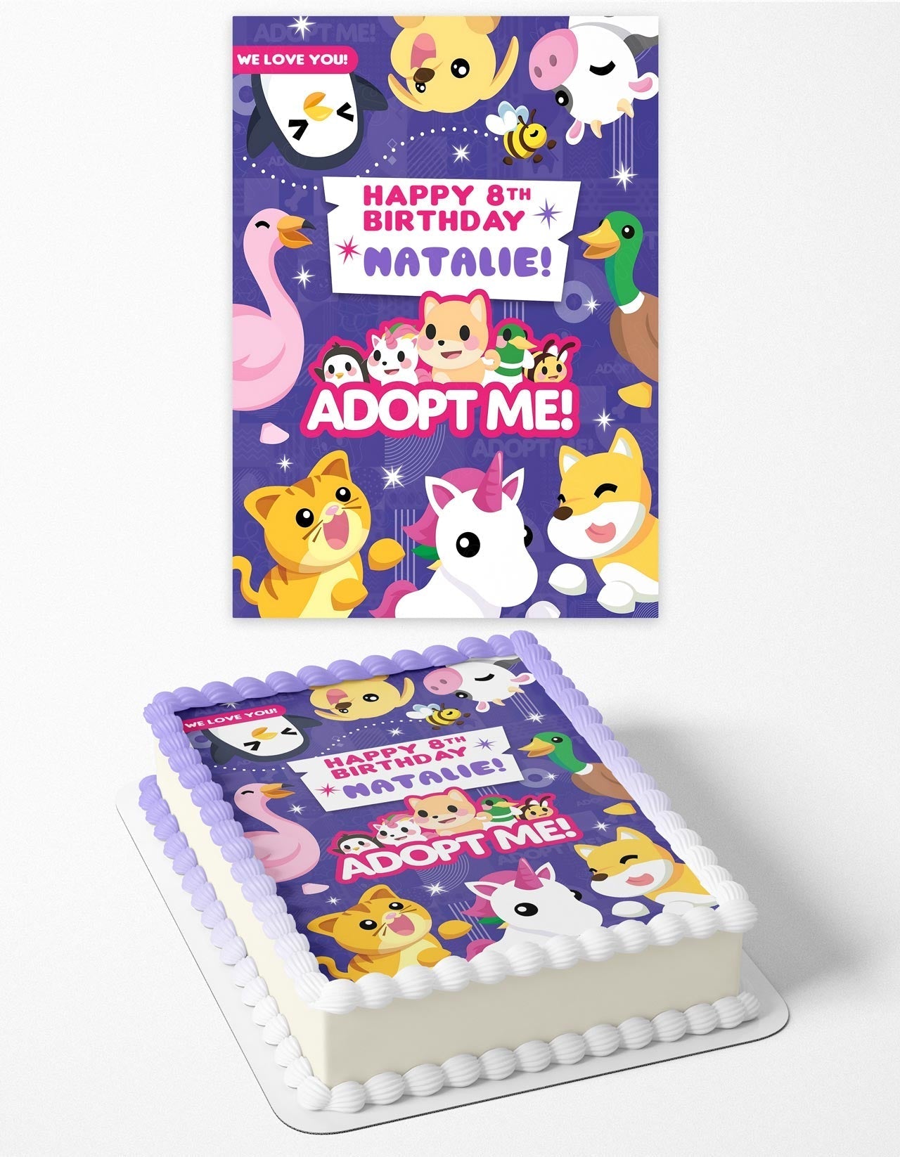 Roblocks Adopt Me Edible Cake Topper