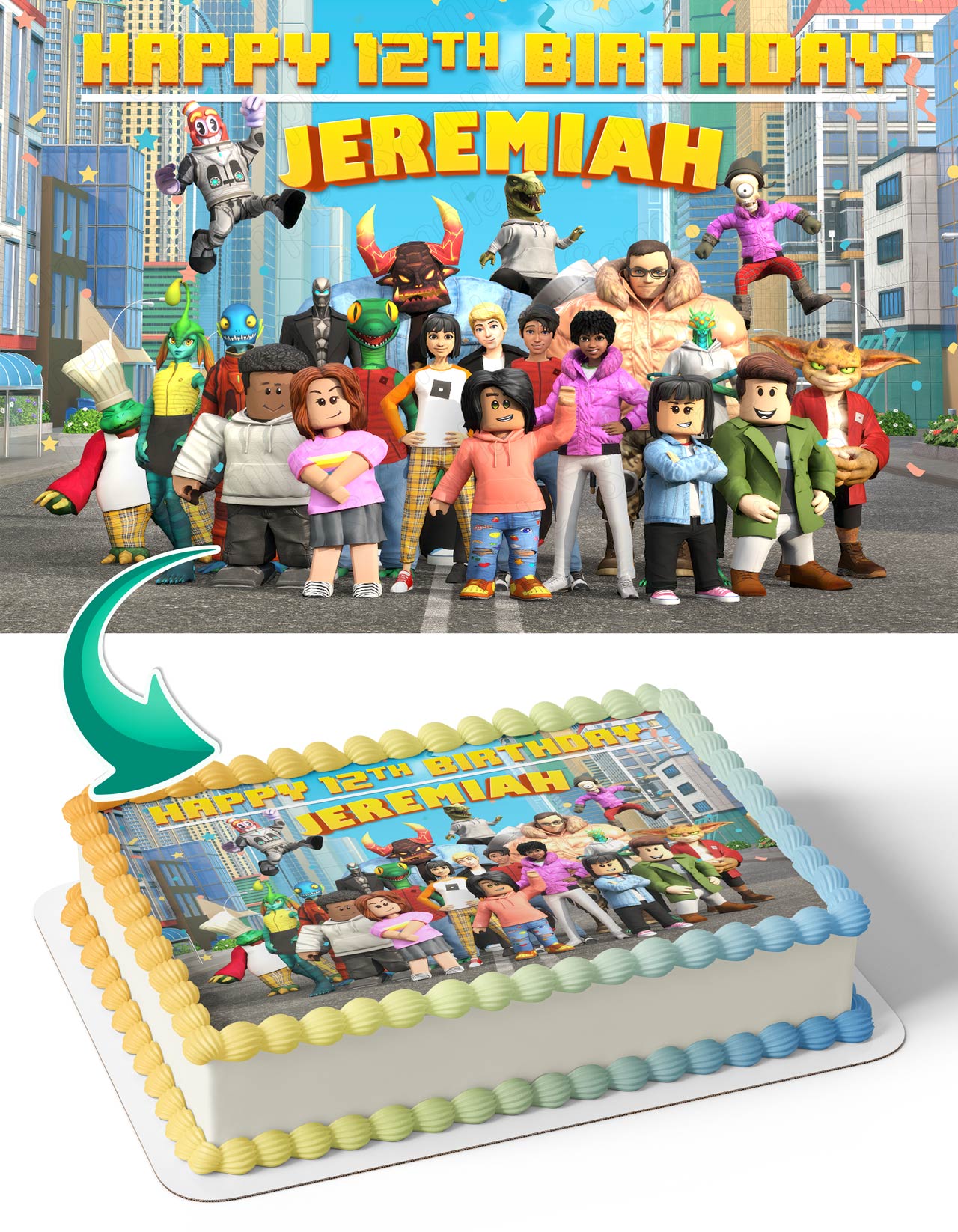 Roblox MT2 Edible Cake Topper
