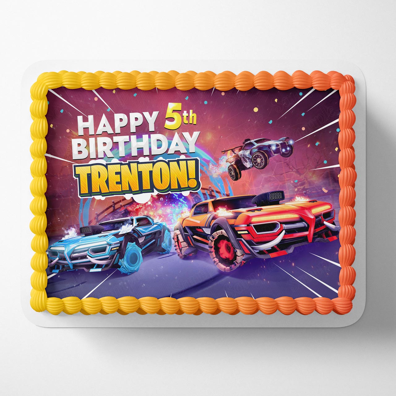 Rocket League Season 9 Edible Cake Topper