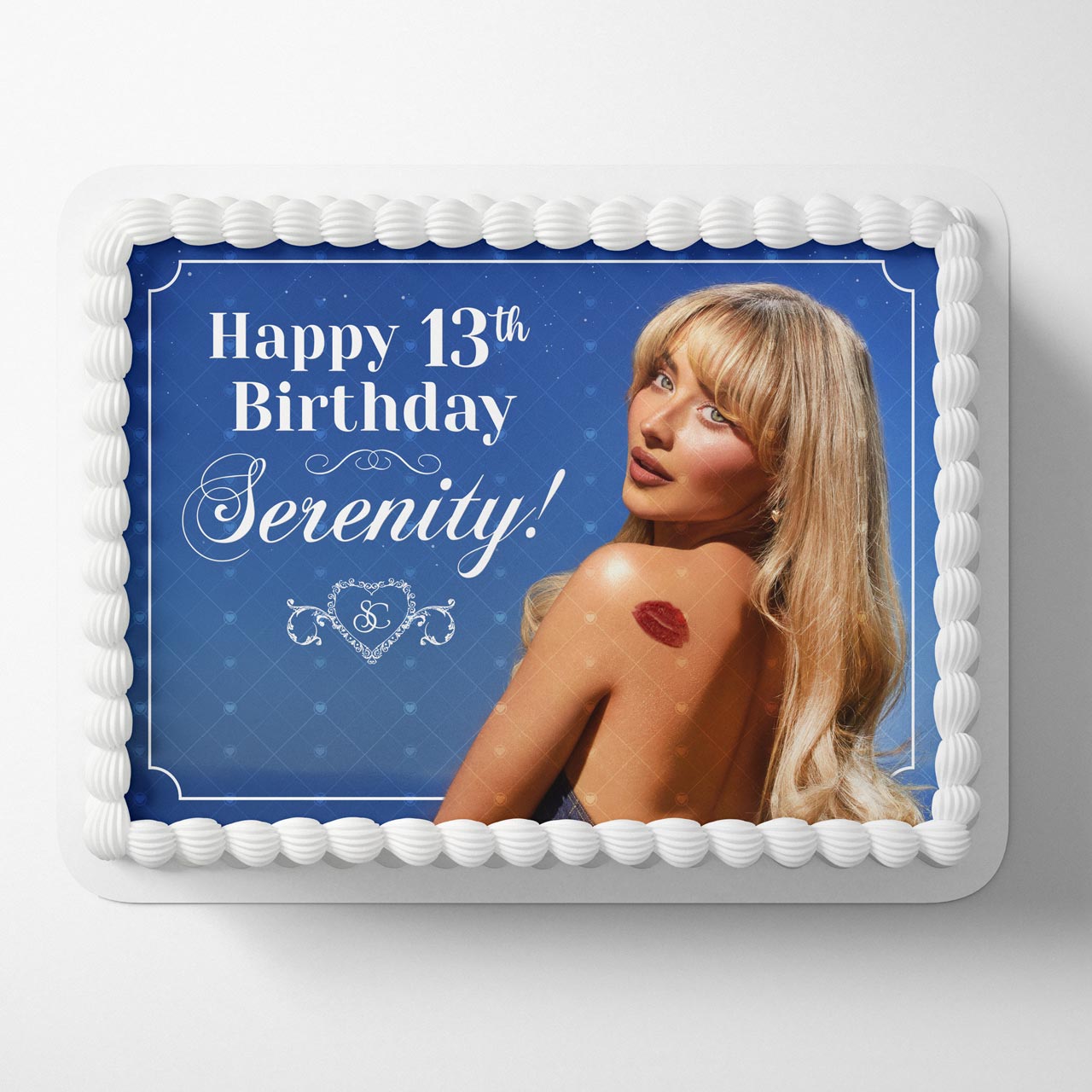 Sabrina Annlynn Carpenter Singer Edible Cake Topper