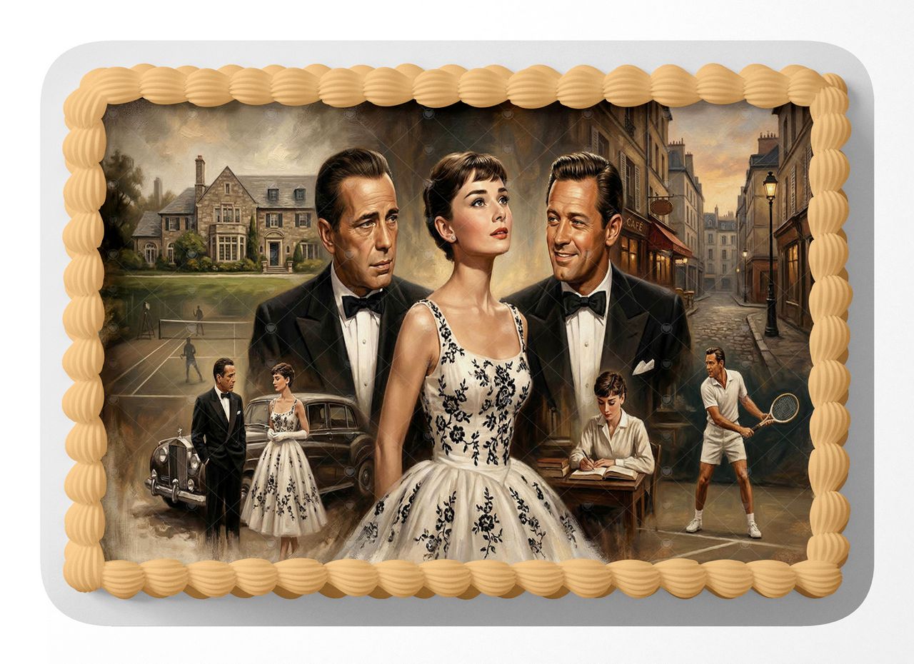 Sabrina Classic Film edible cake topper