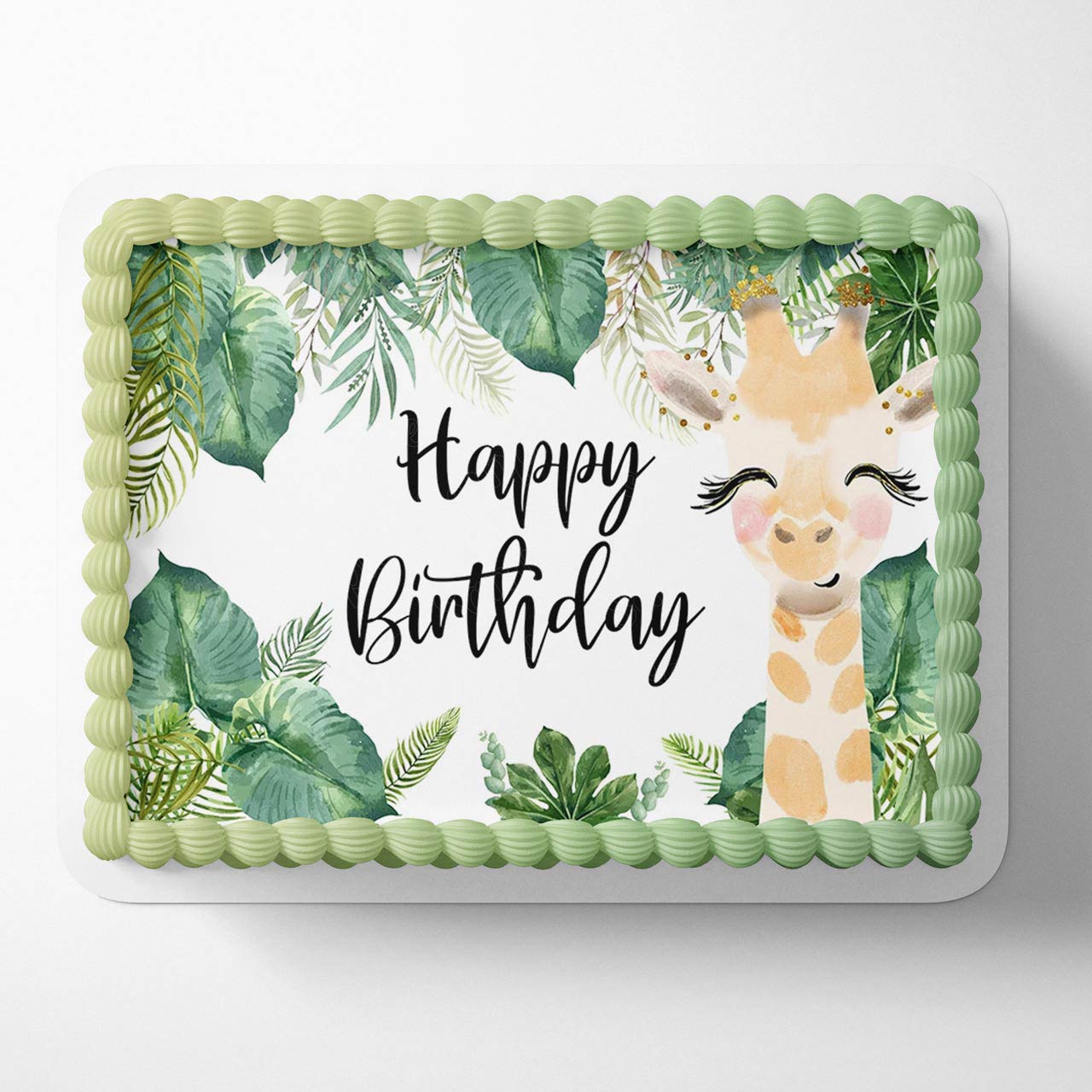 Safari Animals Giraffe RTS Edible Cake Topper