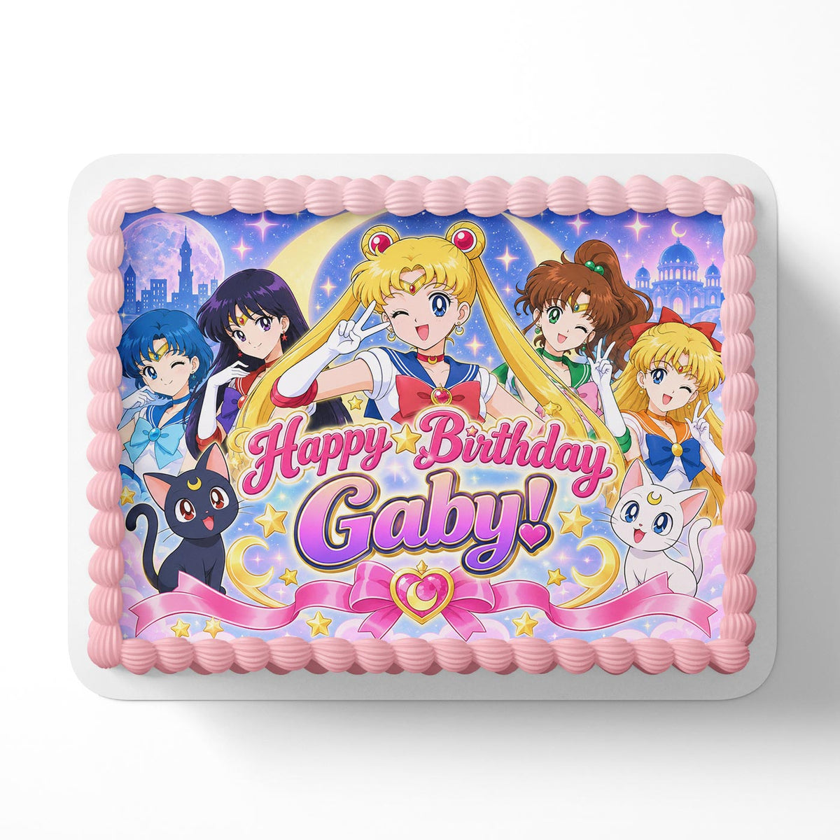 Sailor Moon Edible Cake Topper | Birthday Cake Decoration | Photo Cake Image