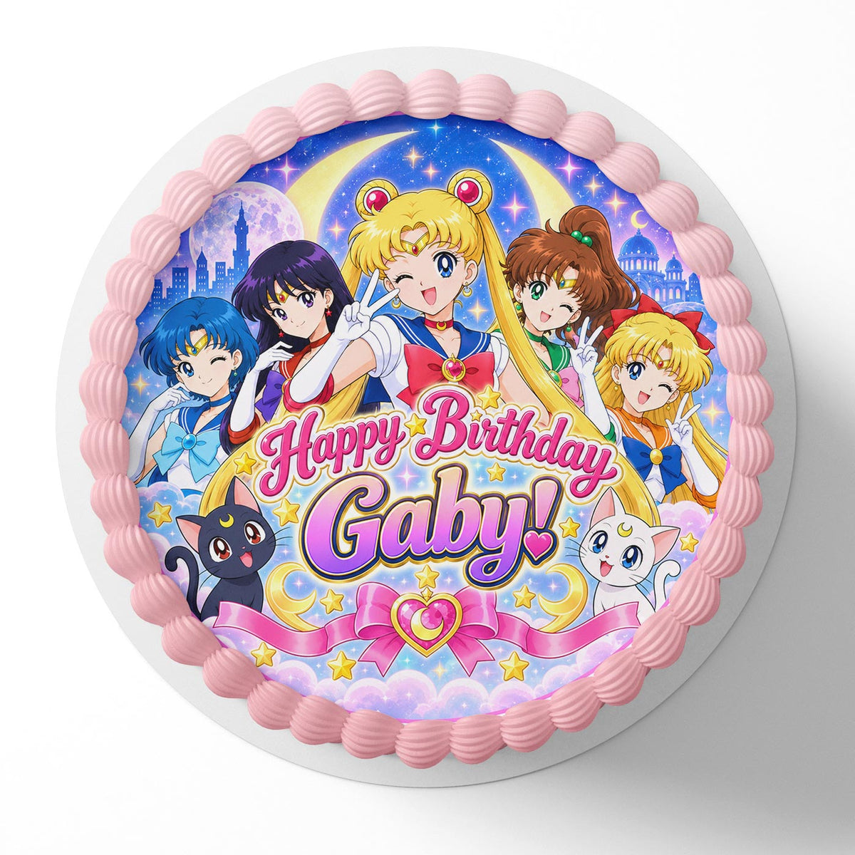 Sailor Moon Edible Cake Topper | Birthday Cake Decoration | Photo Cake Image