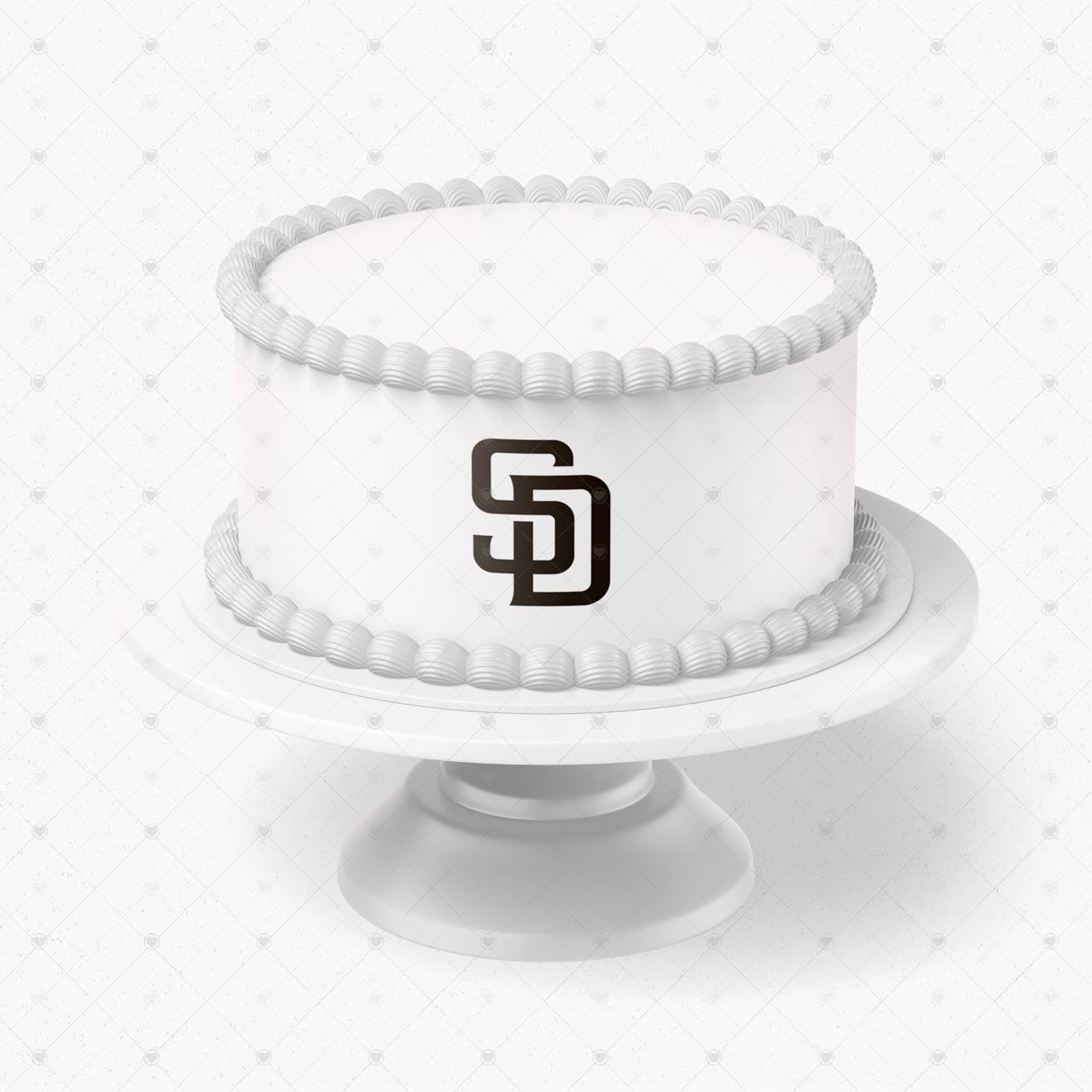 San Diego Padres Logo Edible Cake Wrap Strip – Icing Sheet Cake S - Personalized Edible Cake Topper | Custom Icing Sheet | Birthday Cake Decoration