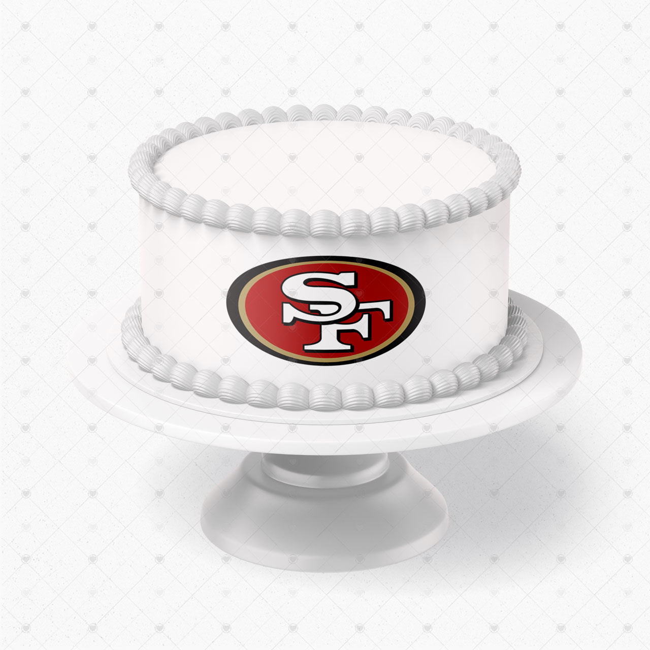 San Francisco 49ers Logo Edible Cake Wrap Strip – Icing Sheet Cak - Personalized Edible Cake Topper | Custom Icing Sheet | Birthday Cake Decoration