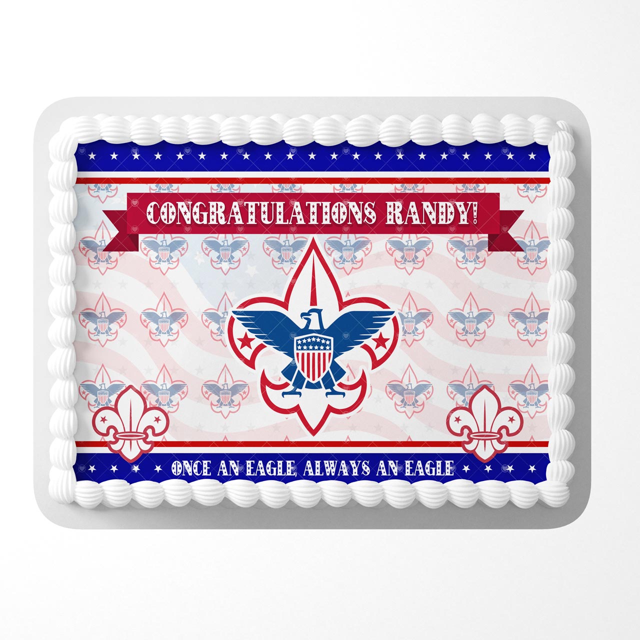 Scouting American BSR Edible Cake Topper