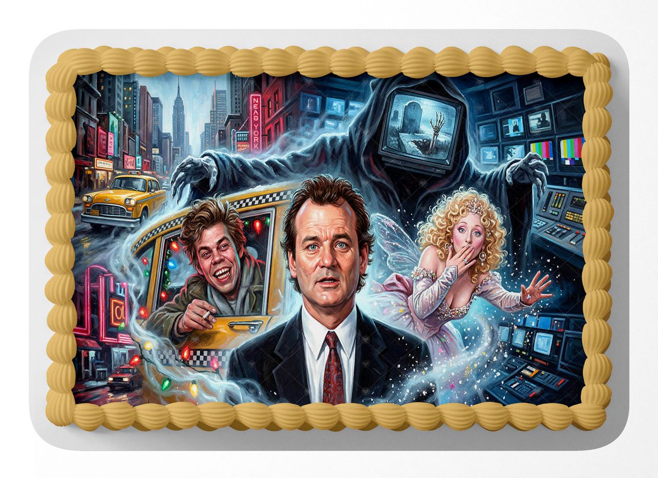 Scrooged Classic Film edible cake topper