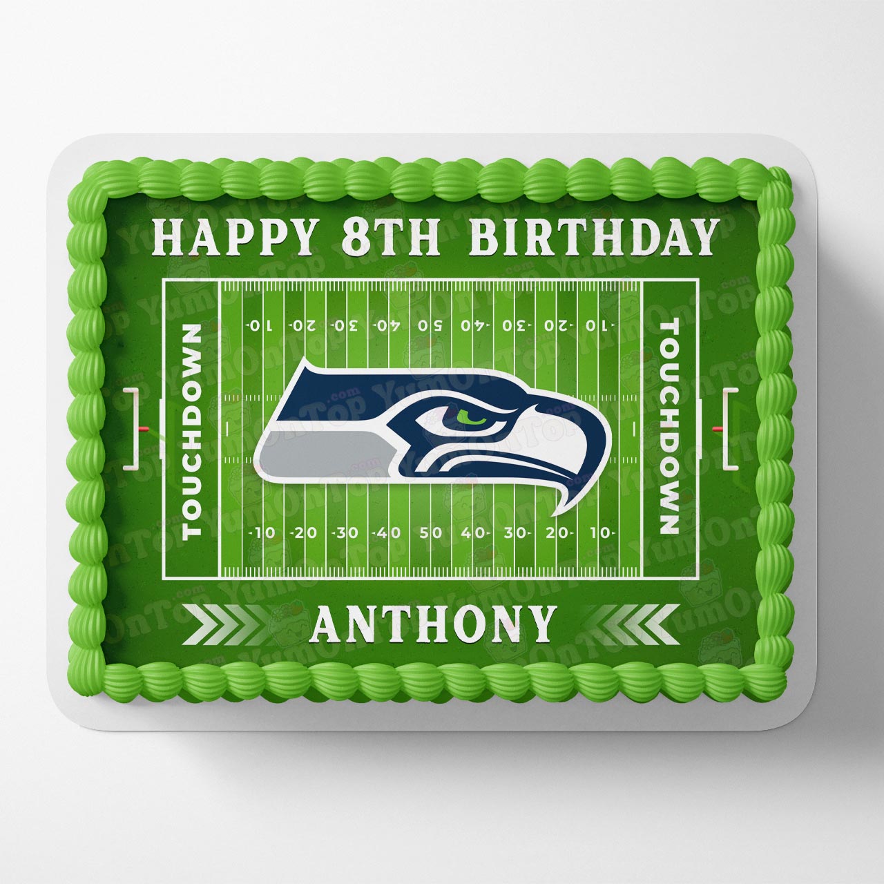 Seahawks Football American Fans Edible Cake Topper