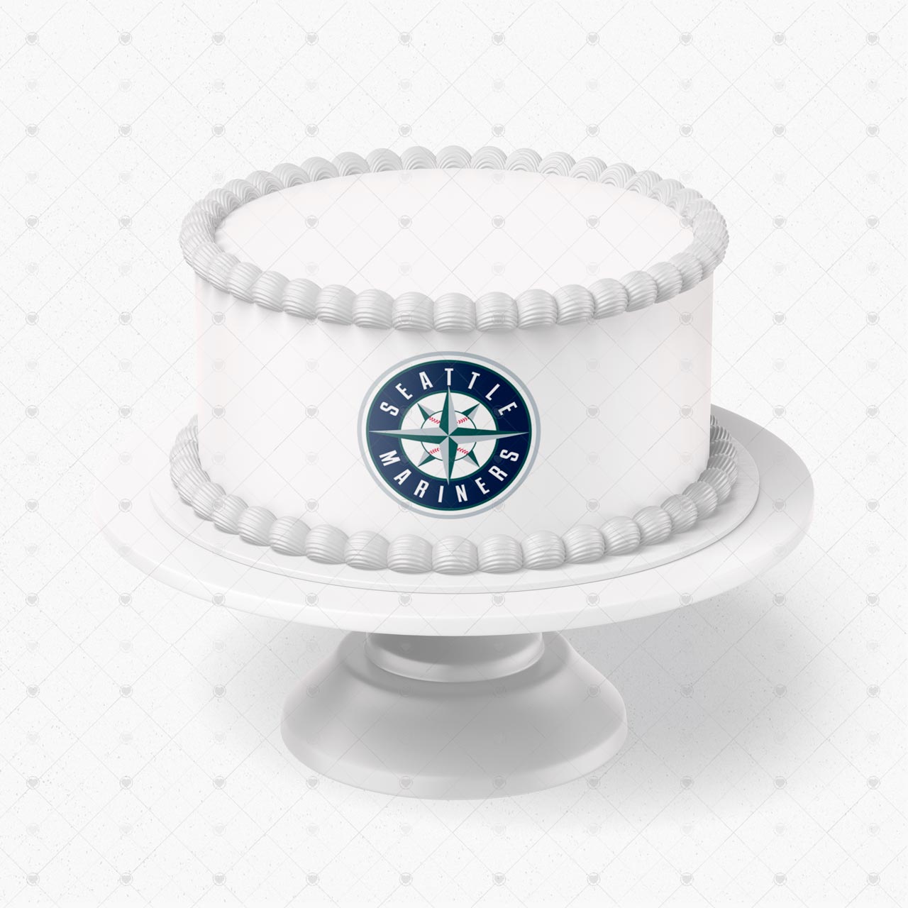 Seattle Mariners Logo Edible Cake Wrap Strip – Icing Sheet Cake S - Personalized Edible Cake Topper | Custom Icing Sheet | Birthday Cake Decoration