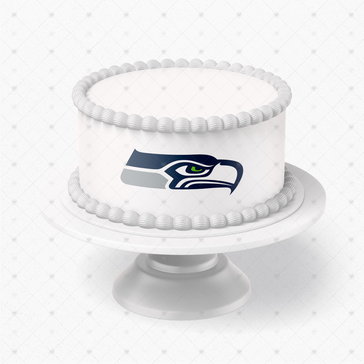 Seattle Seahawks Logo Edible Cake Wrap Strip – Icing Sheet Cake S - Personalized Edible Cake Topper | Custom Icing Sheet | Birthday Cake Decoration