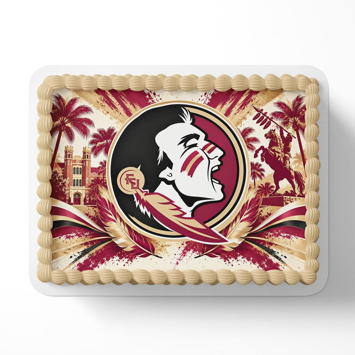 Florida State Seminoles  Edible Cake Topper Decoration | Photo Cake Image | Custom Edible Cake Topper
