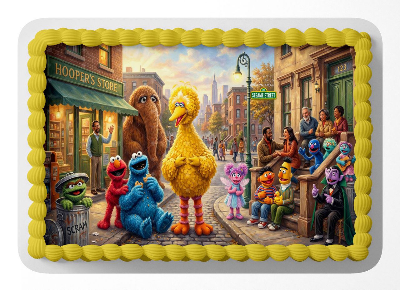 Sesame Street Classic TV Show edible cake topper