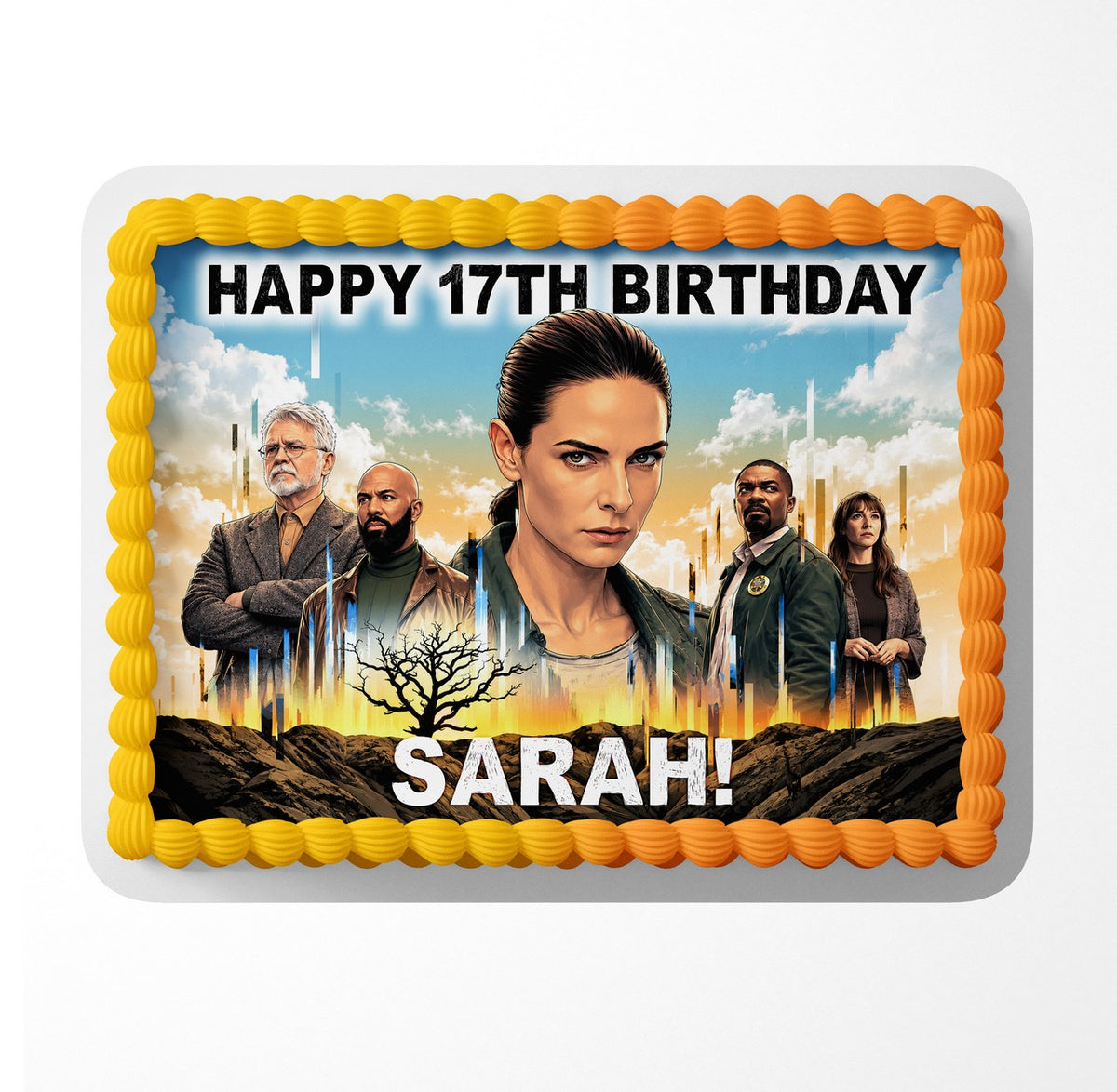 Underground Bunker Sci-Fi Series Edible Cake Topper