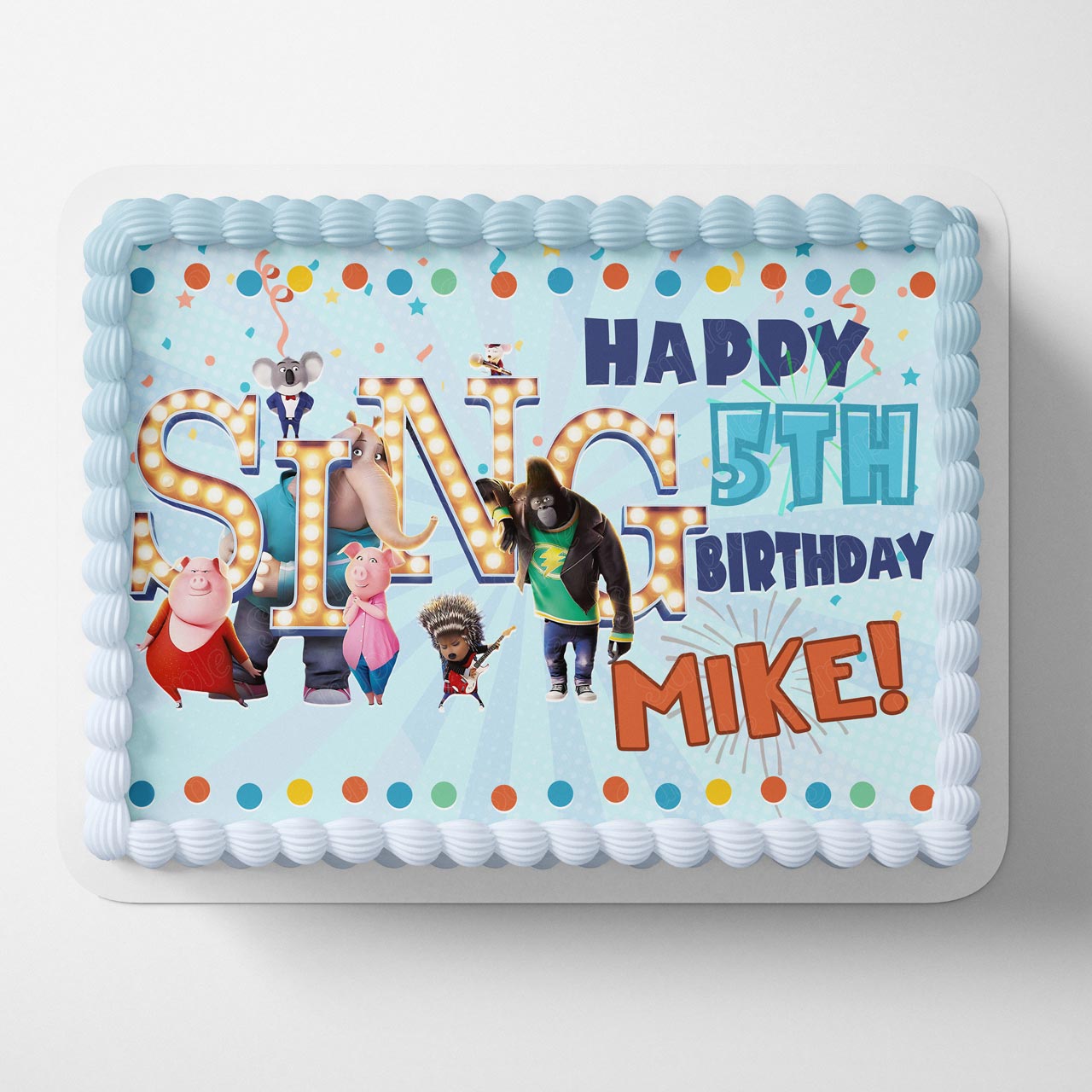 Sing Movie Kids Edible Cake Topper