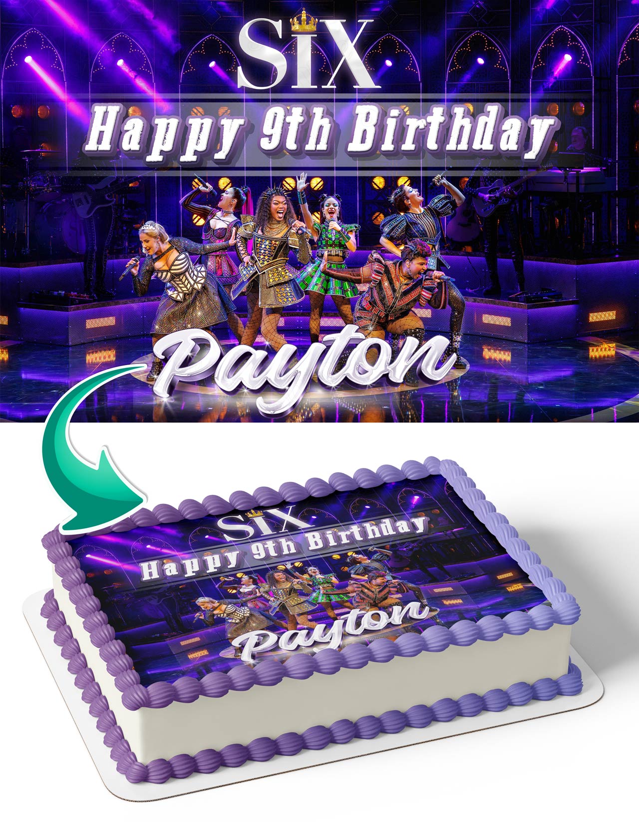 Six The Musical Edible Cake Topper
