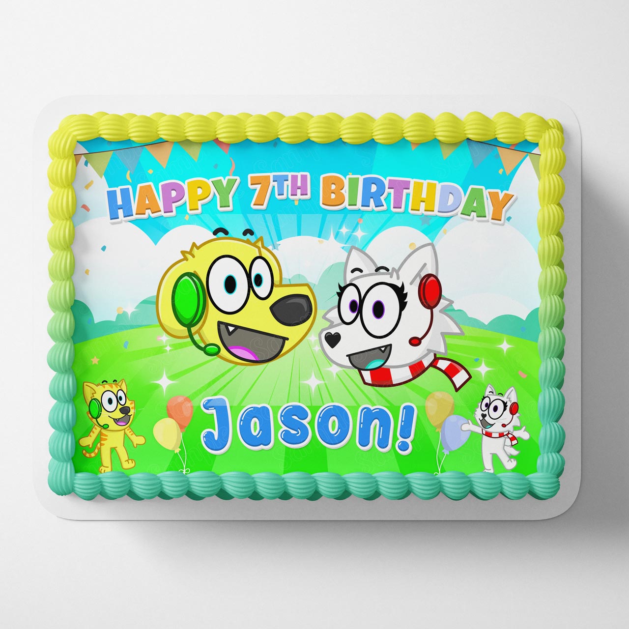 Snowi and Tyler Edible Cake Topper