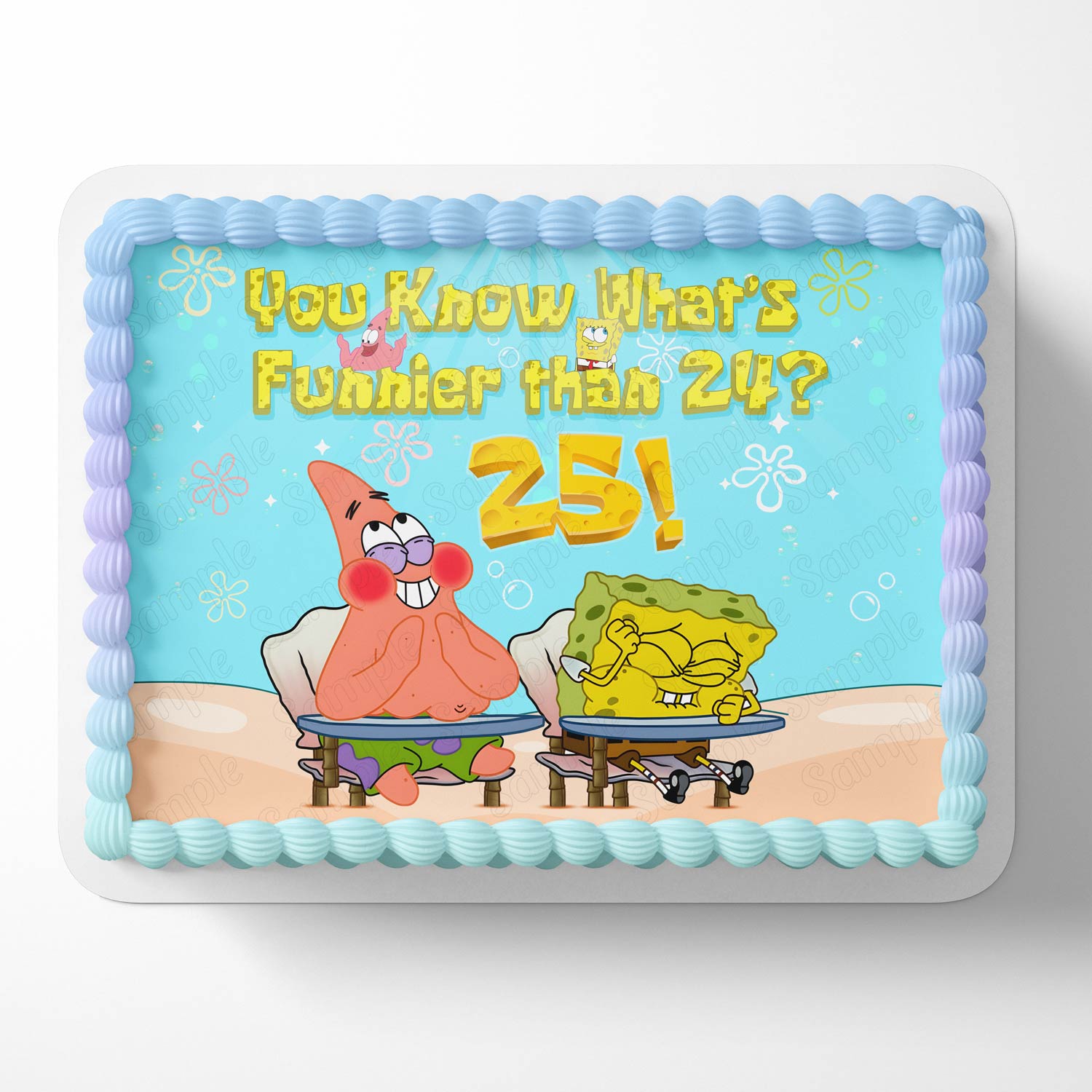 Square Pants Boy Funnier Than 24 funny Edible Cake Topper