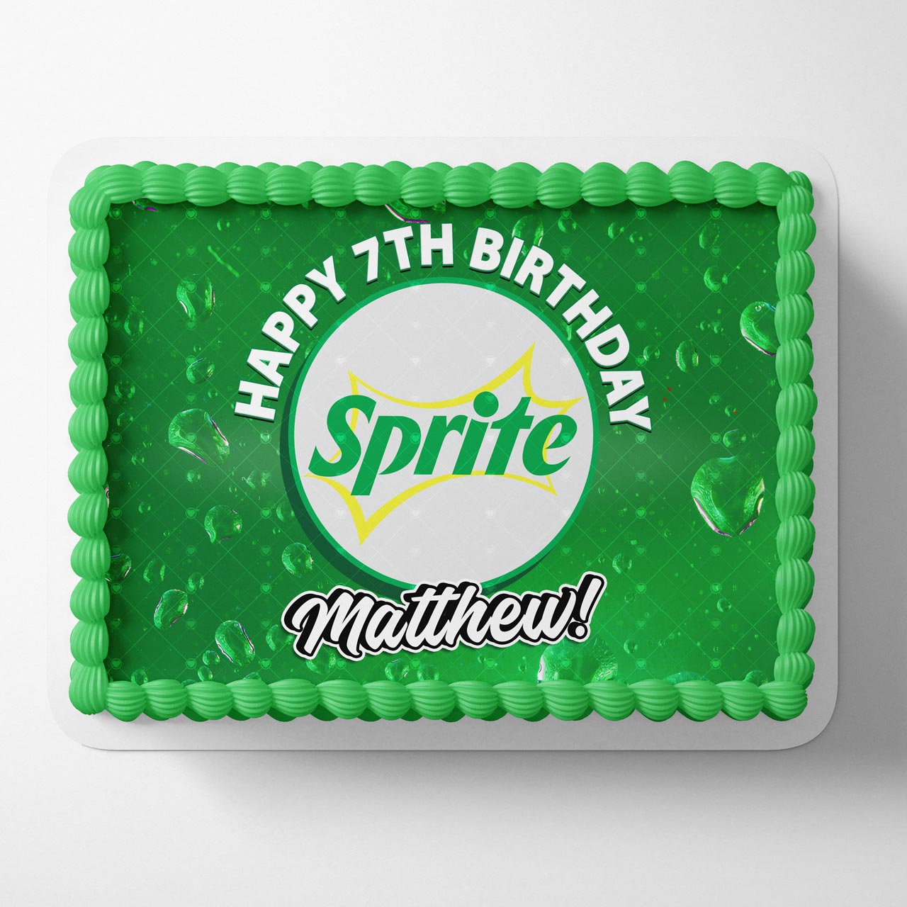 Sprite Soda Edible Cake Topper